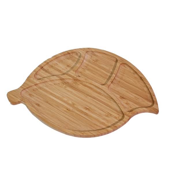 Plateau de service assiette en bambou
